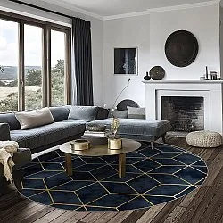 Tappeto rotondo - Remy (blu scuro)