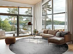 Tappeto rotondo - Rosia (grigio)
