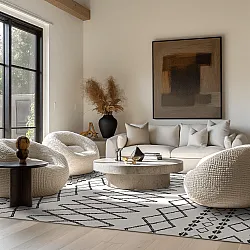 Tappeto Wilton - Safi (nero/bianco)