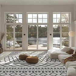 Tappeto Wilton - Safi (nero/bianco)