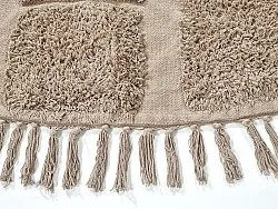 Tappeti rotondi - Salem Natural Cotton Shaggy (tortora)