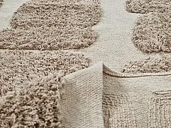 Tappeti rotondi - Salem Natural Cotton Shaggy (tortora)