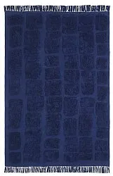 Tappeto A Pelo Lungo - Salem Natural Cotton Shaggy (blu scuro)
