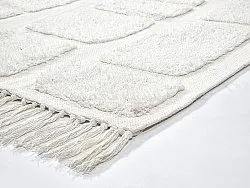 Tappeto A Pelo Lungo - Salem Natural Cotton Shaggy (offwhite)