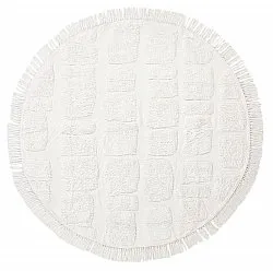 Tappeti rotondi - Salem Natural Cotton Shaggy (offwhite)