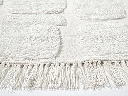 Tappeti rotondi - Salem Natural Cotton Shaggy (offwhite)
