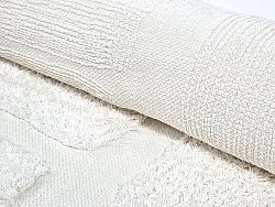 Tappeti rotondi - Salem Natural Cotton Shaggy (offwhite)