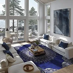 Tappeto Wilton - Sandrigo (blu/beige)