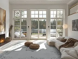 Tappeto Wilton - Santi (bianco/grigio)