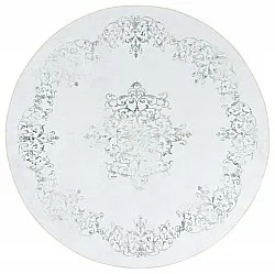 Tappeto rotondo - Santi (bianco/grigio)