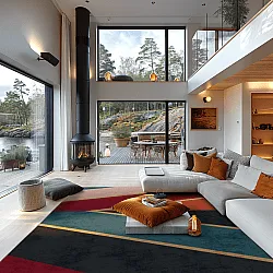 Tappeto Wilton - Sanya (rosso/multi)