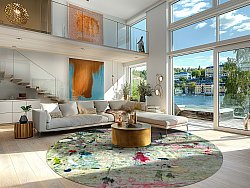 Tappeto rotondo - Satriano (grigio/multi)