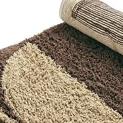 Tappeto A Pelo Lungo - Siberia Natural Cotton Shaggy (beige/marrone)