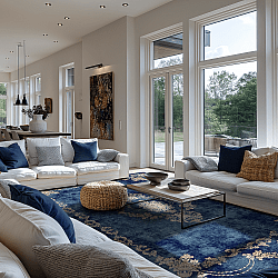 Tappeto Wilton - Taknis (blu)