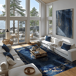 Tappeto Wilton - Taknis (blu)