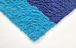 Tappeto A Pelo Lungo - Taro Natural Cotton Shaggy (blu)