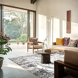 Tappeto Wilton - Tulum (bianco/nero)