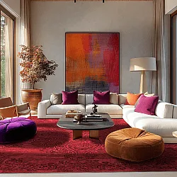 Tappeto Wilton - Valenza (rosso)