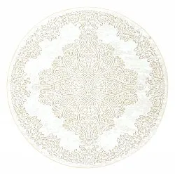 Tappeto rotondo - Valenza (bianco/beige)