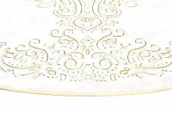 Tappeto rotondo - Valenza (bianco/beige)