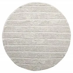 Tappeti rotondi - Willow Natural Cotton Shaggy (greige)