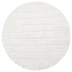 Tappeti rotondi - Willow Natural Cotton Shaggy (offwhite)