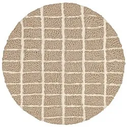 Tappeto rotondo - Zola Natural Cotton Shaggy (beige)
