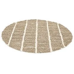 Tappeto rotondo - Zola Natural Cotton Shaggy (beige)
