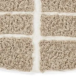 Tappeto rotondo - Zola Natural Cotton Shaggy (beige)