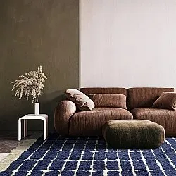 Tappeto A Pelo Lungo - Zola Natural Cotton Shaggy (blu)