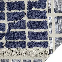 Tappeto A Pelo Lungo - Zola Natural Cotton Shaggy (blu)