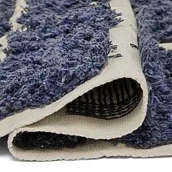 Tappeto A Pelo Lungo - Zola Natural Cotton Shaggy (blu)