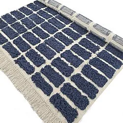 Tappeto A Pelo Lungo - Zola Natural Cotton Shaggy (blu)