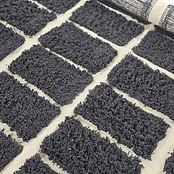 Tappeto rotondo - Zola Natural Cotton Shaggy (grigio scuro)