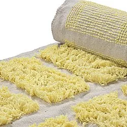 Tappeto A Pelo Lungo - Zola Natural Cotton Shaggy (giallo)