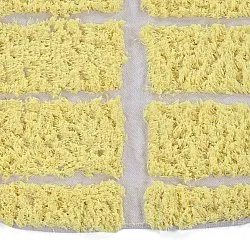 Tappeto rotondo - Zola Natural Cotton Shaggy (giallo)