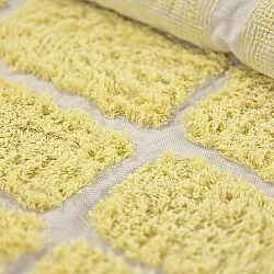 Tappeto rotondo - Zola Natural Cotton Shaggy (giallo)