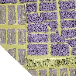 Tappeto A Pelo Lungo - Zola Natural Cotton Shaggy (viola)
