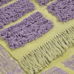 Tappeto A Pelo Lungo - Zola Natural Cotton Shaggy (viola)