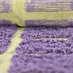 Tappeto A Pelo Lungo - Zola Natural Cotton Shaggy (viola)