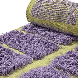 Tappeto A Pelo Lungo - Zola Natural Cotton Shaggy (viola)