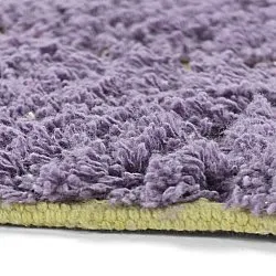 Tappeto rotondo - Zola Natural Cotton Shaggy (viola)