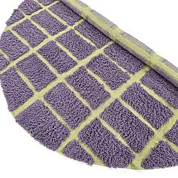 Tappeto rotondo - Zola Natural Cotton Shaggy (viola)