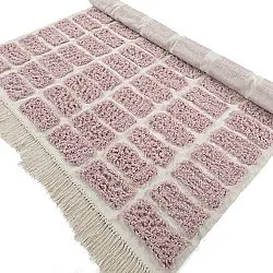 Tappeto A Pelo Lungo - Zola Natural Cotton Shaggy (rosa)