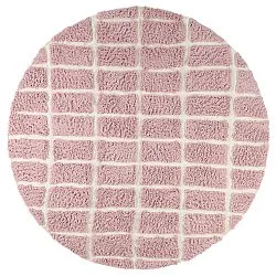 Tappeto rotondo - Zola Natural Cotton Shaggy (rosa)