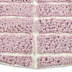 Tappeto rotondo - Zola Natural Cotton Shaggy (rosa)