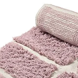 Tappeto rotondo - Zola Natural Cotton Shaggy (rosa)