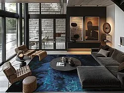 Tappeto Wilton - Zuani (blu scuro)