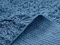 Tappeto A Pelo Lungo - Alba Natural Cotton Shaggy (blu)