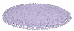 Tappeti rotondi - Alba Natural Cotton Shaggy (viola)